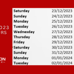 Opening Hours