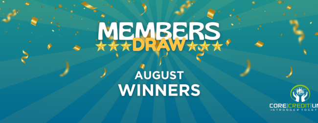 August 2025 Members Prize Draw