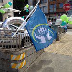 Flag outside Shankill – June 2015