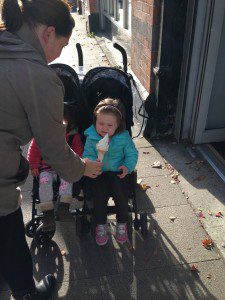 Child with ice cream in Ballybrack - permission received to use photo