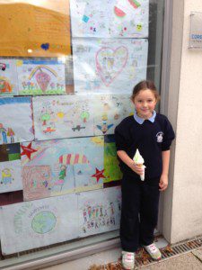 Picture of the under 7's winner from St. Annes with ice cream