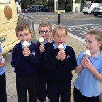 St Annes kids with ice cream 1