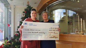 Cash Draw winner Michelle Carroll Dec 2015