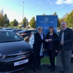 Winner Elaine Cowzer with Maurice Byrne and Liz Hurley 1