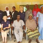 Caption 1. Liz and her fellow volunteers Seán and Marie with Board and staff members from Foni Kansala Cooperative Credit Union.