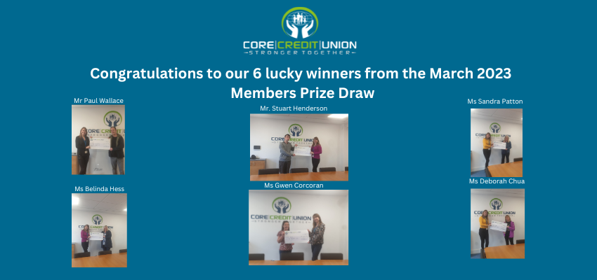 March 2023 Members Prize Draw